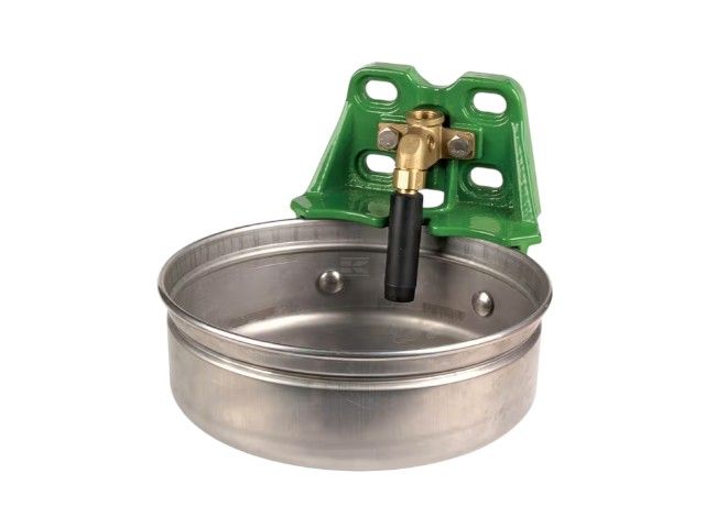 Poidło miskowe Farma 5L - stal nierdzewna, zawór rurowy, dla bydła