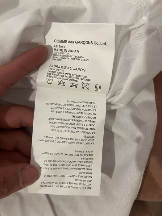 koszulka comme des garcons play biala rozmiar M