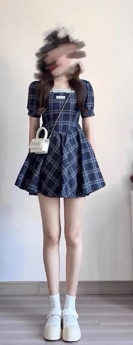 Vestido Azul Curto
