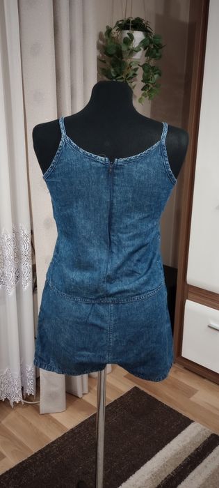 Kombinezon dziewczęcy letni jeans rozm 152