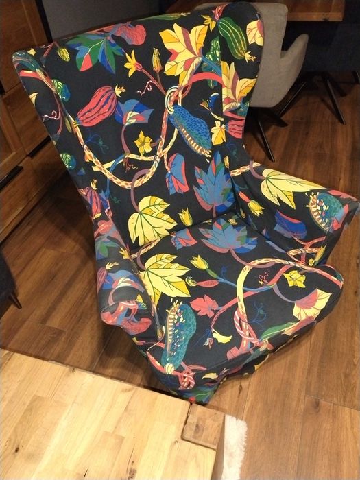 Pokrowiec na fotel uszak ikea