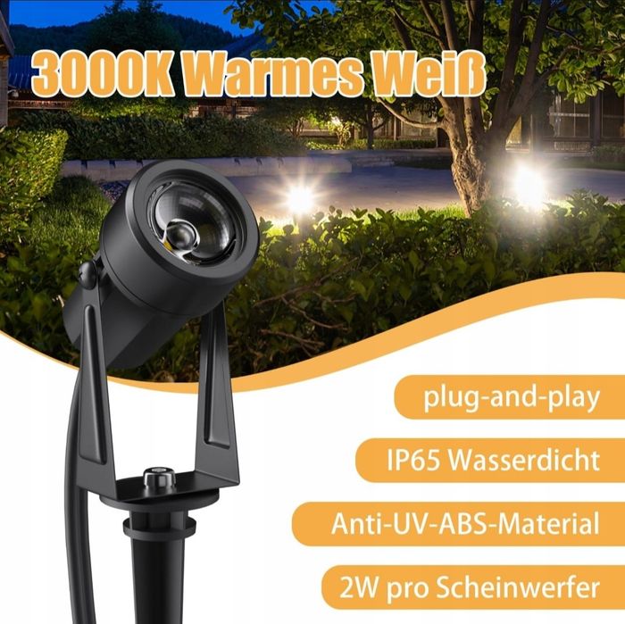Yuusei 8szt lamp ogrodowych.