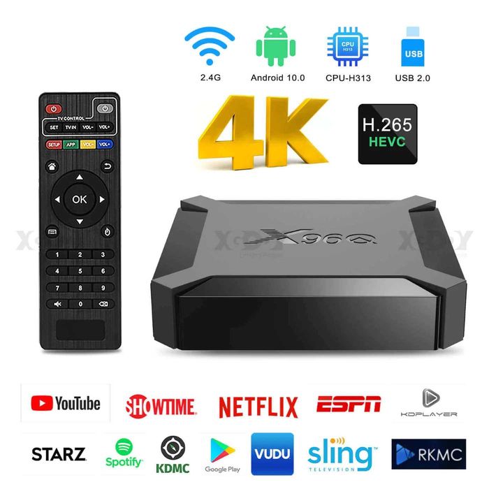 X96Q 2/16 ГБ ~ Налаштована та Сертифікат YouTV! Смарт тв приставка