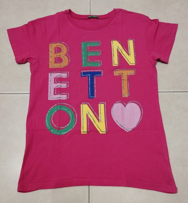 T-shirt Rosa Benetton - 13/14 anos