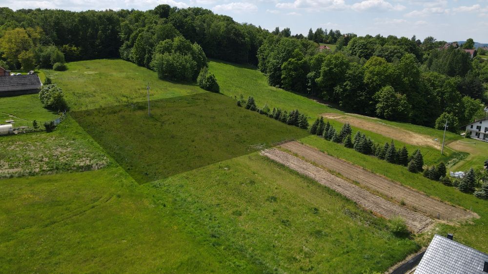 Działka budowlana widokowa Głogoczów 30 ar cena do negocjacji