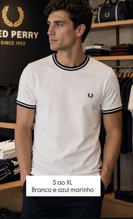 T-shirts fred perry com caixa