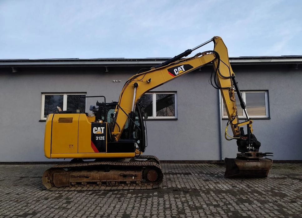 Caterpillar CAT 312E  5127h Rototilt STEELWIRST X18 Szczypce SVAB GPS