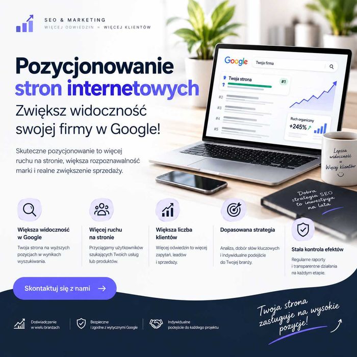 Lokalne Pozycjonowanie stron internetowych dla firm