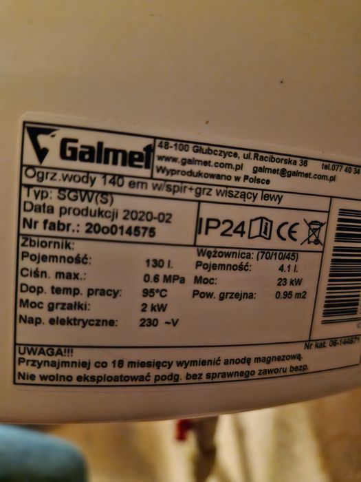 Bojler Galmet Neptun 140l