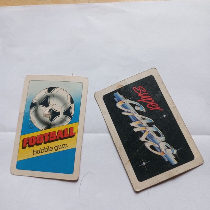 Karty kolekcjonerskie PRL football bubble gum super cara zestaw PRL