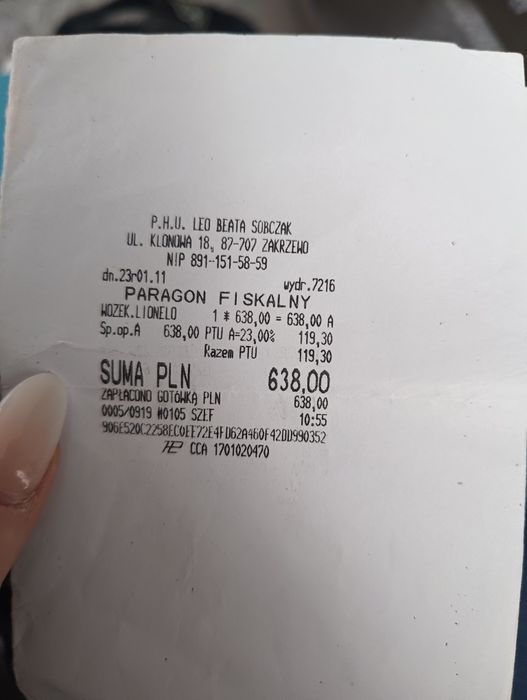 Wózek spacerowy lionelo