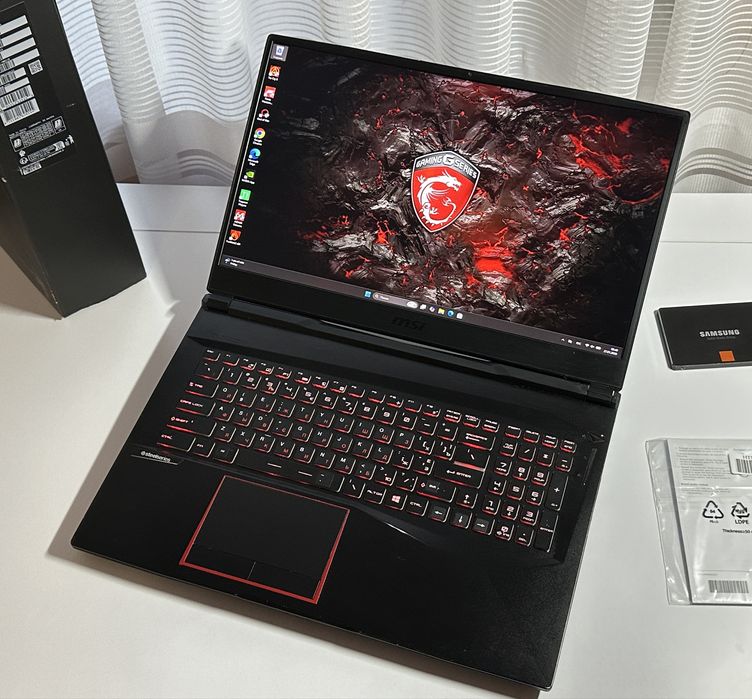 ‼️MSI 17.3‼️RTX2070-8GB/244Hz!/i7-10th/16-GB/Гарантия 30д!!!