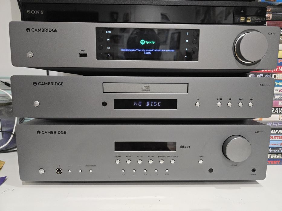 Odtwarzacz sieciowy streamer cambridge CXN v2 spotify, tidal, pilot