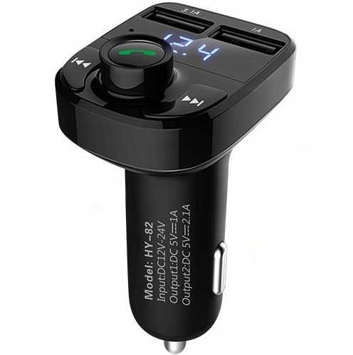 TRANSMITER bluetooth FM MP3 SD ładowarka 2xUSB p