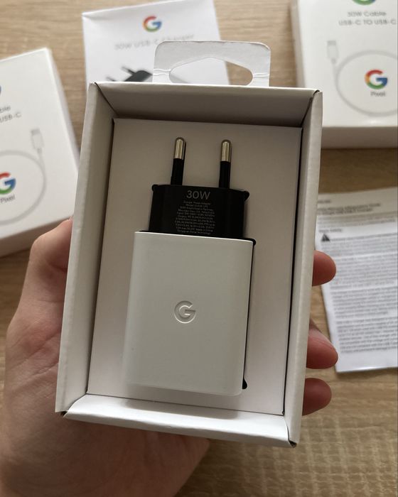 Швидка 30W оригінальна зарядка google кабель і блок для гугл піксель