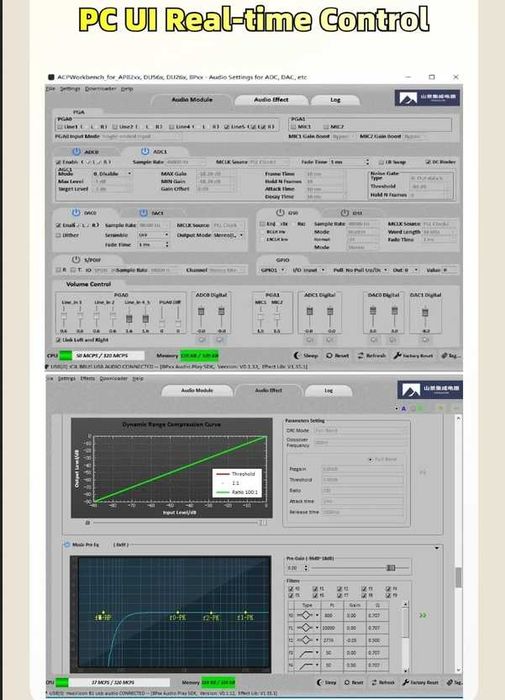 BRU5 300 Вт + 300 Вт TPA3255   UI DSP