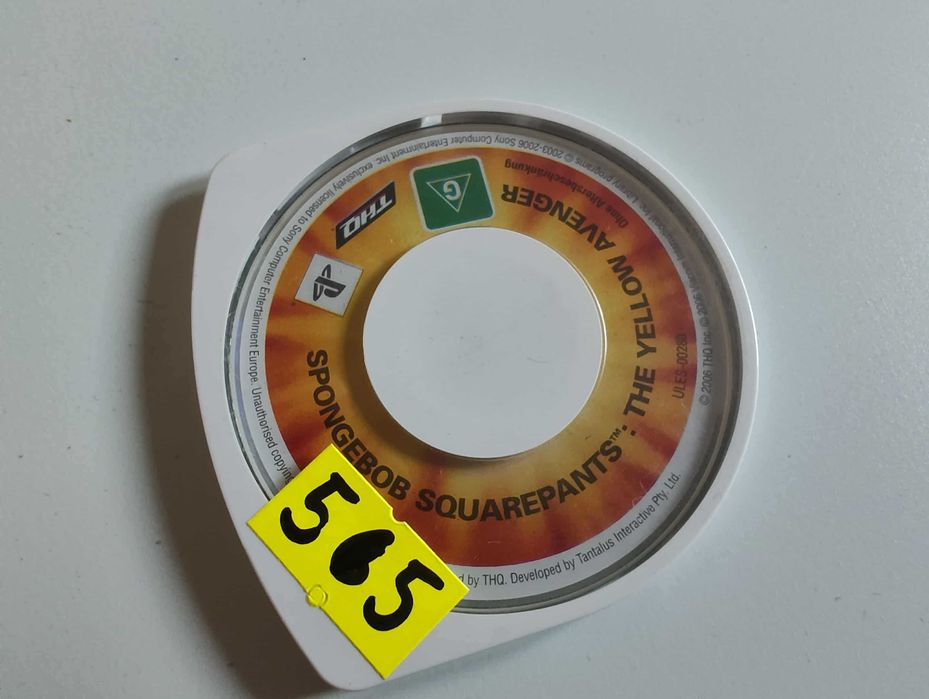 Gra PSP PlayStation Spongebob The Yellow Avenger