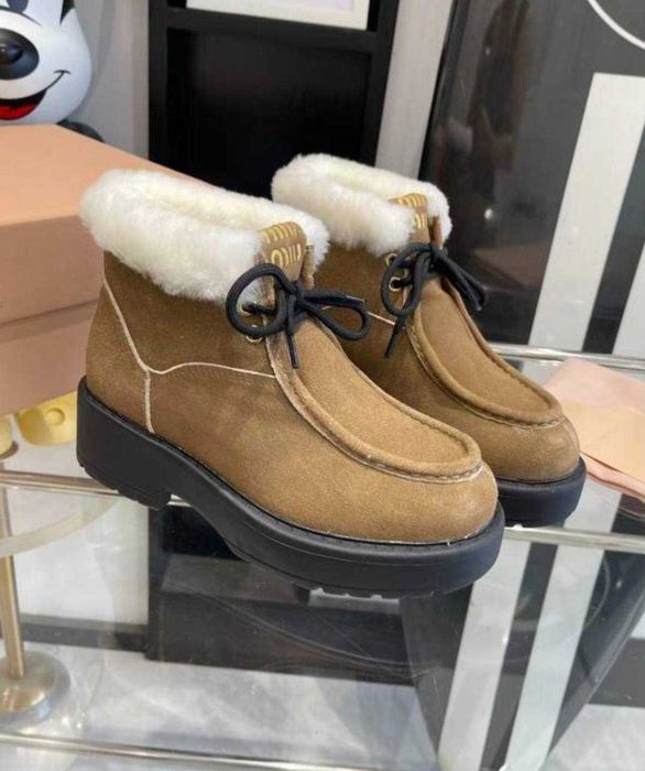 Botki trapery na futerku Miu Miu! Skórzane i zamszowe! Premium 36-41