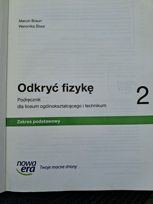 Odkryć fizykę 2- podręcznik do liceum i technikum  2020