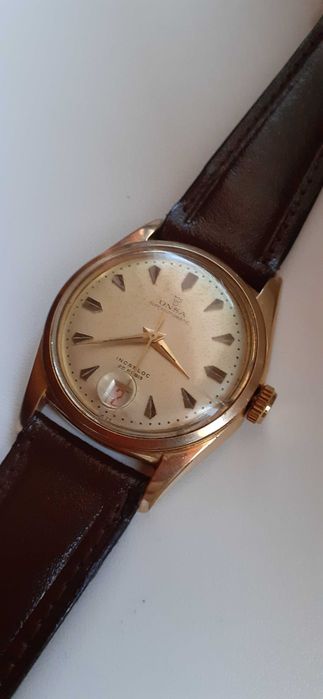 Zegarek ONSA SUPER AUTOMATIC 25 JEWELS Złoty au-20 antyk.
