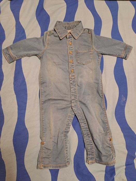 Kombinezon jeansowy roz 74/80