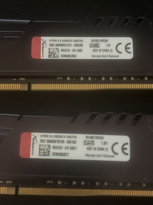 HyperX Fury 2x8gb 2666mhz DDR4