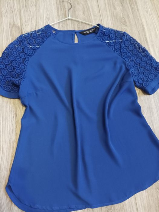 Granatowa bluzka Dorothy Perkins rozmiar L krótki rękaw