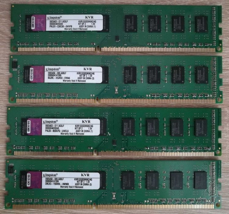 Оперативна пам'ять CORSAIR, Kingston DDR3 + процесор Intel Xeon X3460