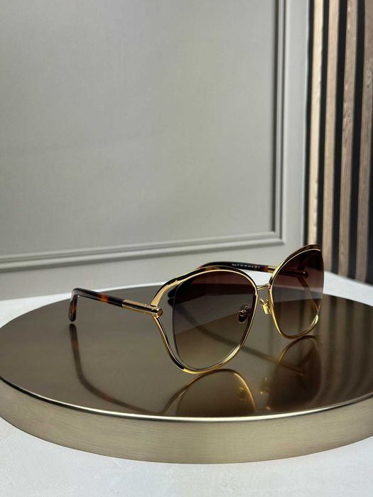Сонцезахисні окуляри Tom Ford FT1091 золоті метелик, коричнева градієнт-лінза, гавана дужки, жіночі, оригінал