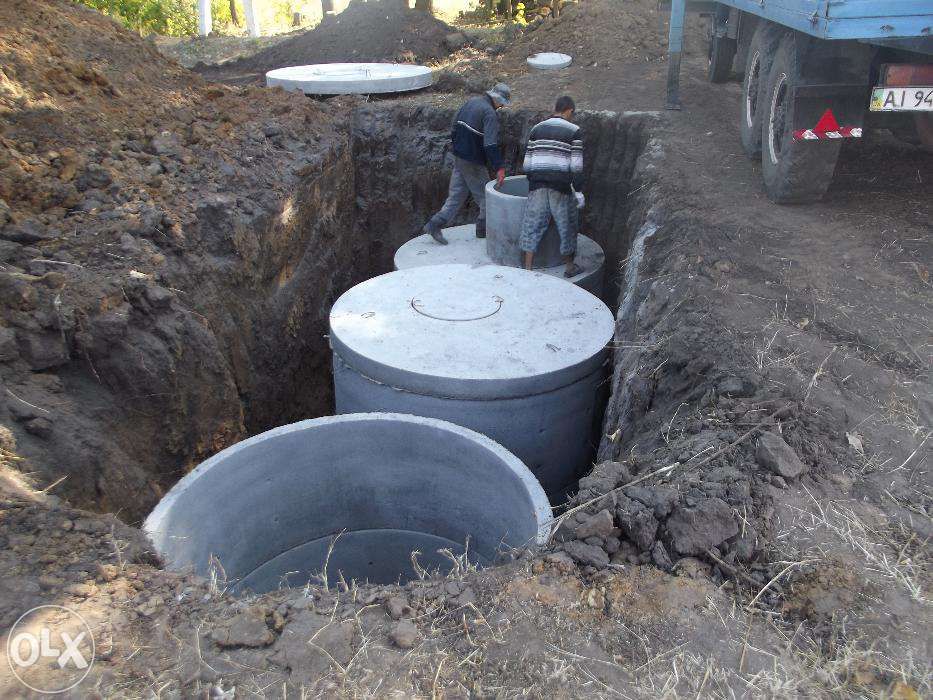 Бетонные кольца для септика / Кільця септік