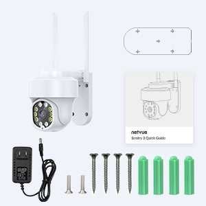 Câmara vigilância WiFi exterior zoom 8x 1080p 360º áudio bidirecional