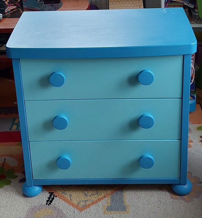 Komoda Ikea Mamut niebieska dziecięca