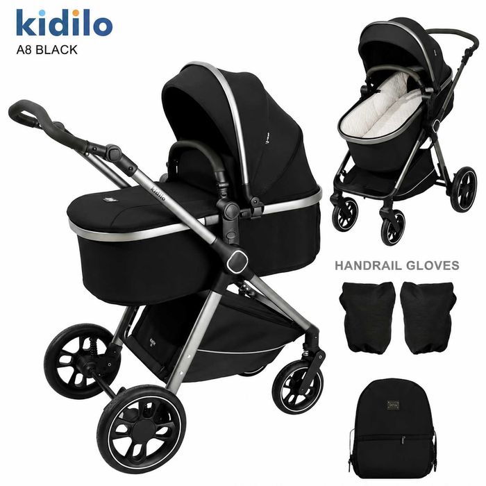 Нові дитячі коляски 2в1 Kidilo luxmom А8 / Від Магазину + Гарантія
