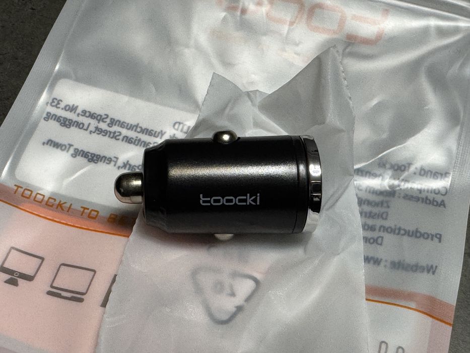 Ładowarka samochodowa mocna mini 45W 2x USB-C 12V 24V do iPhone