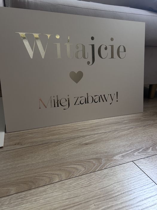 Zestaw  tablic  na wesele