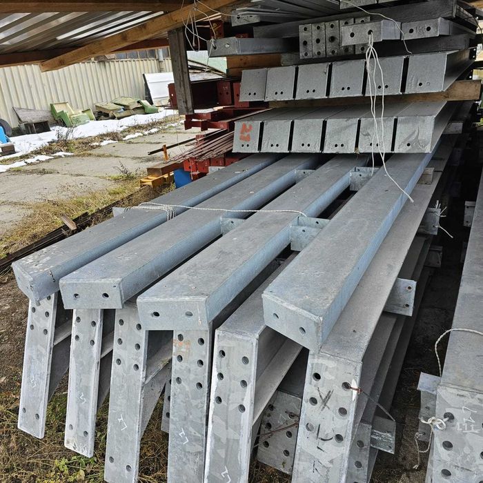 Ocynkowona konstrukcja hali 16 m x 37 m  stan idealny  jak nowa .