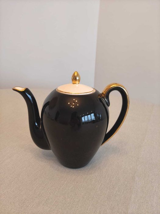 Bule Vintage RB ALCOBAÇA - Preto e Dourado
