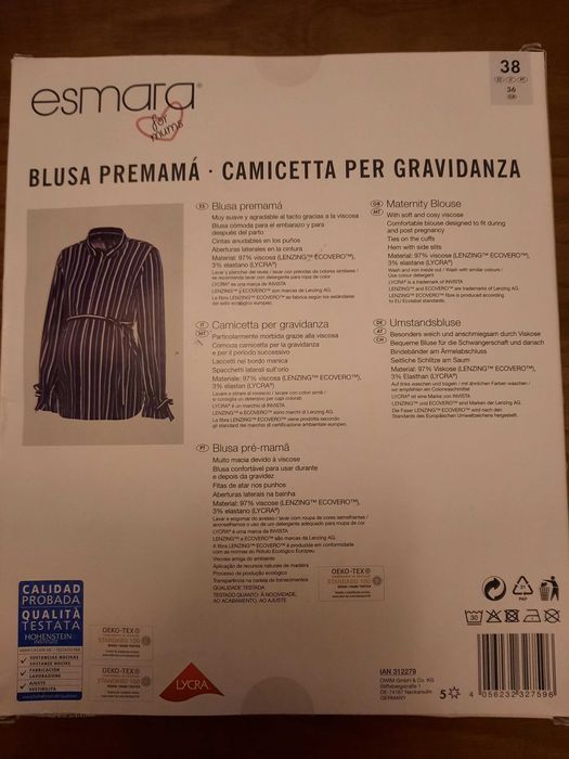 Blusa para grávida