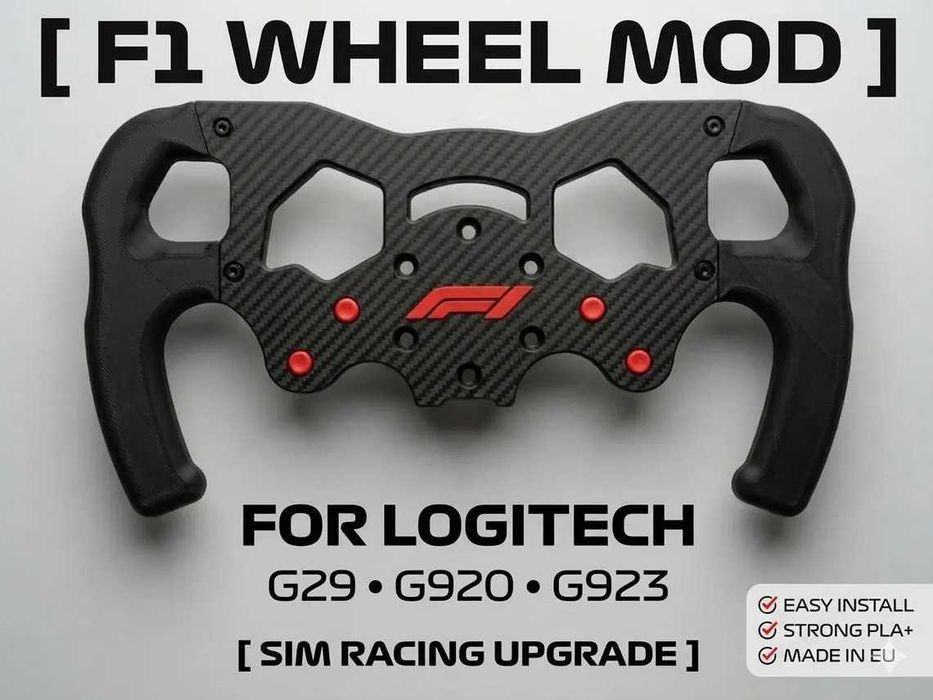 Mod Volante F1 / GT para Logitech G29 / G923 - Sim Racing