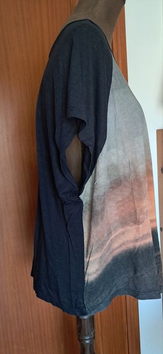T-shirt Oversized Pull&Bear - Estampa Torre Eiffel / Paris - Tam. L