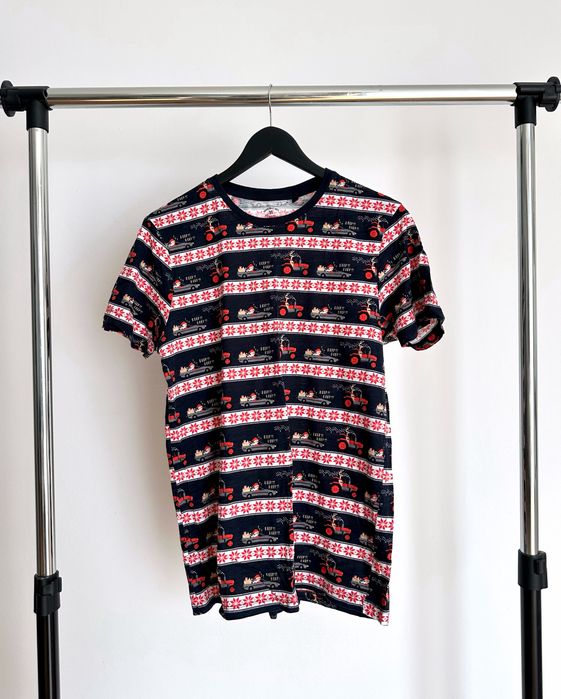 Granatowa męska koszulka świąteczna T-shirt święta basic M 48 House