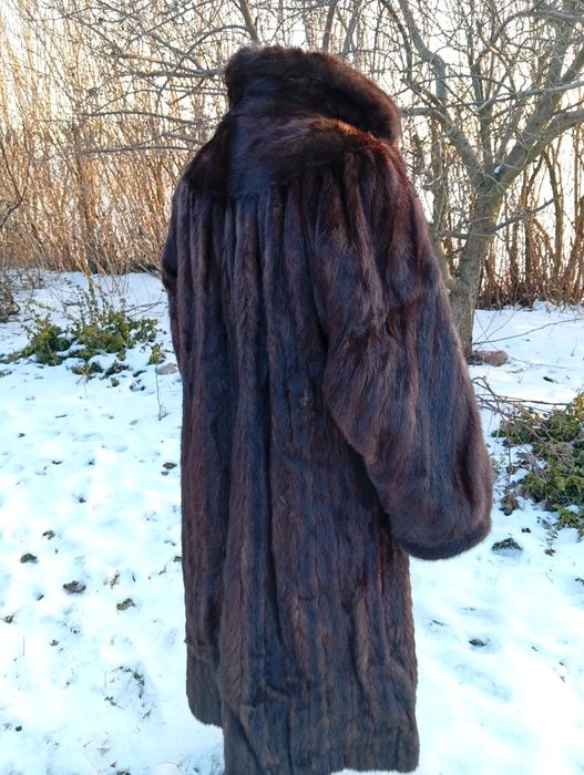 Futro naturalne płaszcz Norka