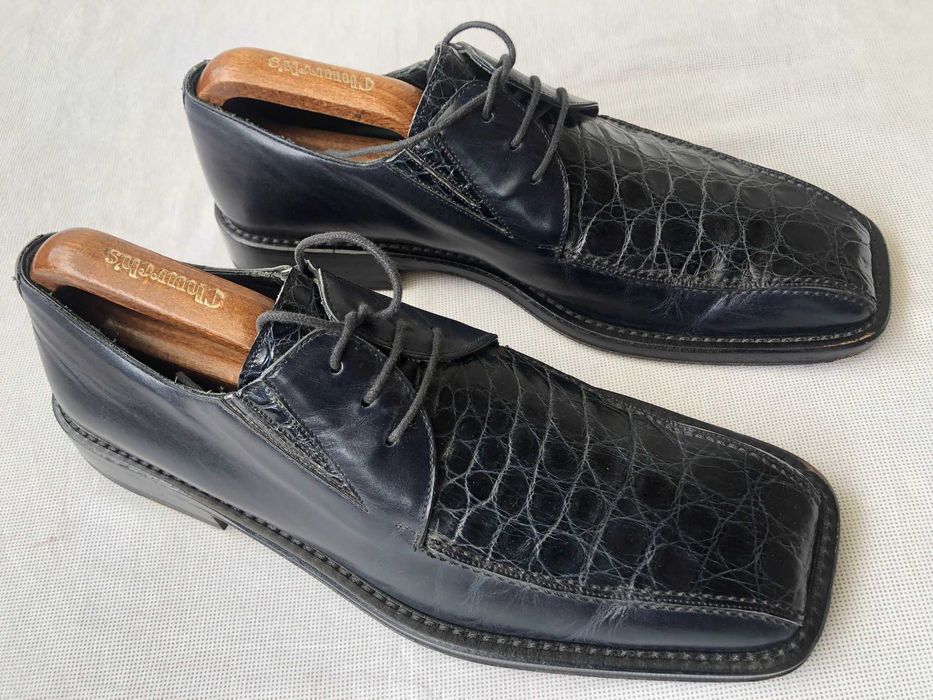 Туфли из натуральной кожи крокодила Mezlan (Испания)