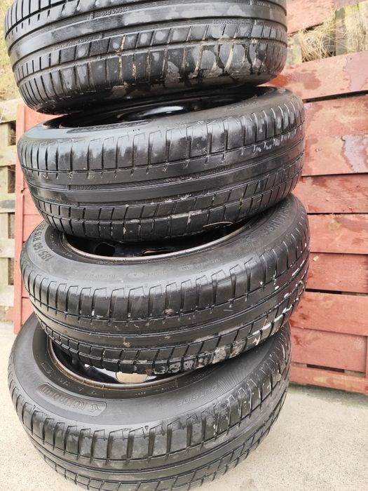 Felgi stalowe+ opony 15 cali Citroen, Peugeot 4x108 ET27