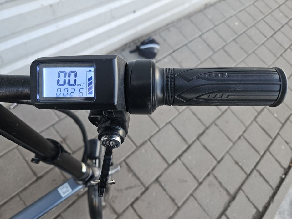 Складний електровелосипед Zhengbu D6, сірий, 14"