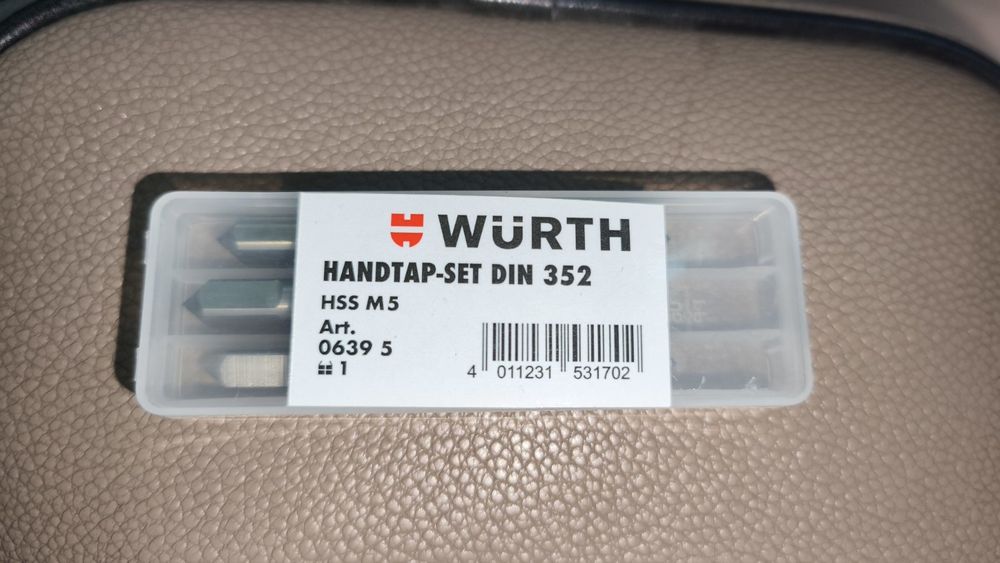 Мечики ,метчики комплект Wurth 3-5 уп,4-5 уп , 5-4 уп шт,6-4 уп, 8 - 4 уп