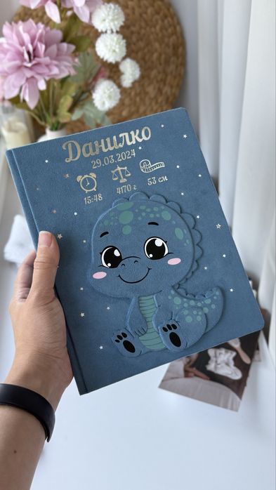 Альбом для фото / замшевий фотоальбом ручної роботи