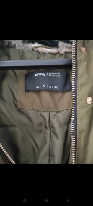 Zielona Kurtka zimowa