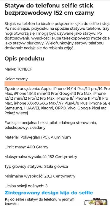 Statyw do telefonu