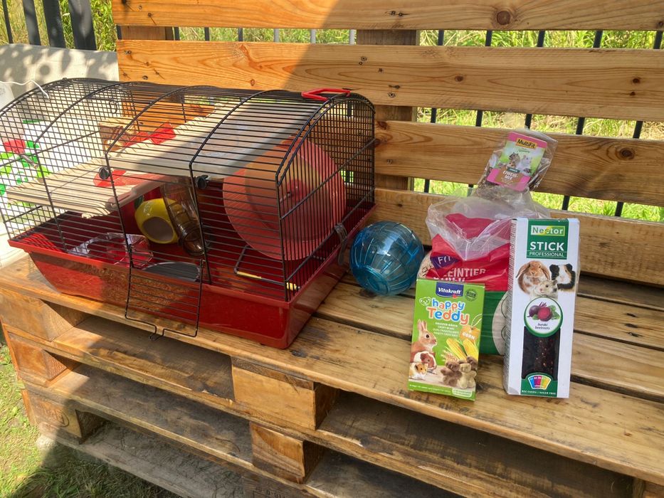 Klatka dla gryzoni z akcesoriami